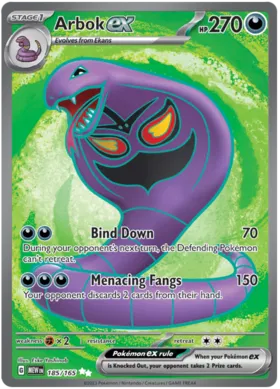 Scarlet & Violet 151 – Arbok ex (Full Art)