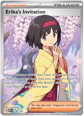 Scarlet & Violet 151 – Erika’s Invitation (Full Art Trainer)