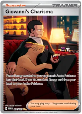 Scarlet & Violet 151 – Giovanni’s Charisma (Special Illustration Rare)