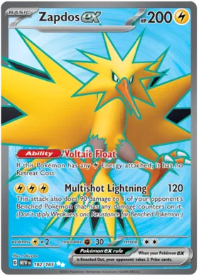 Scarlet & Violet 151 – Zapdos ex (Full Art)
